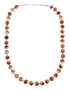 Oyster Shell Genuine Sterling Silver Southwest Bead Necklace JX128502